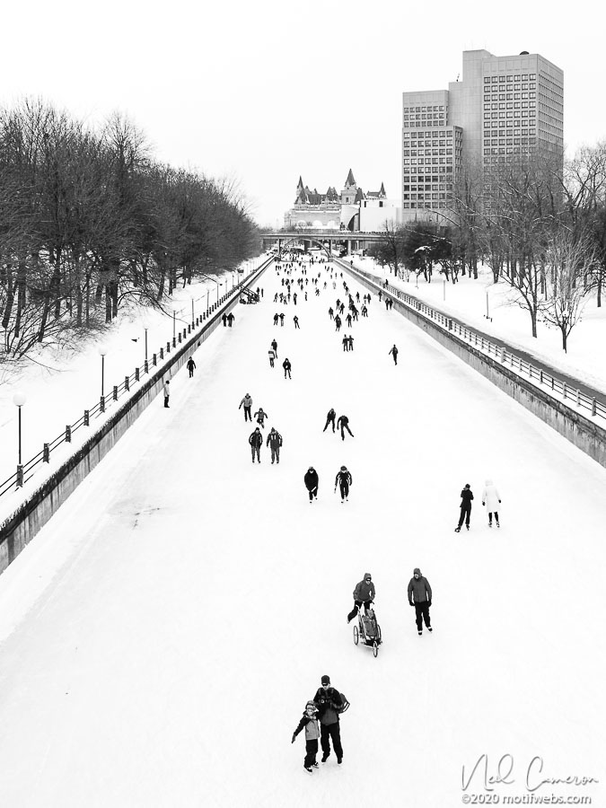 Skaters on Rideau Canal, January 2012