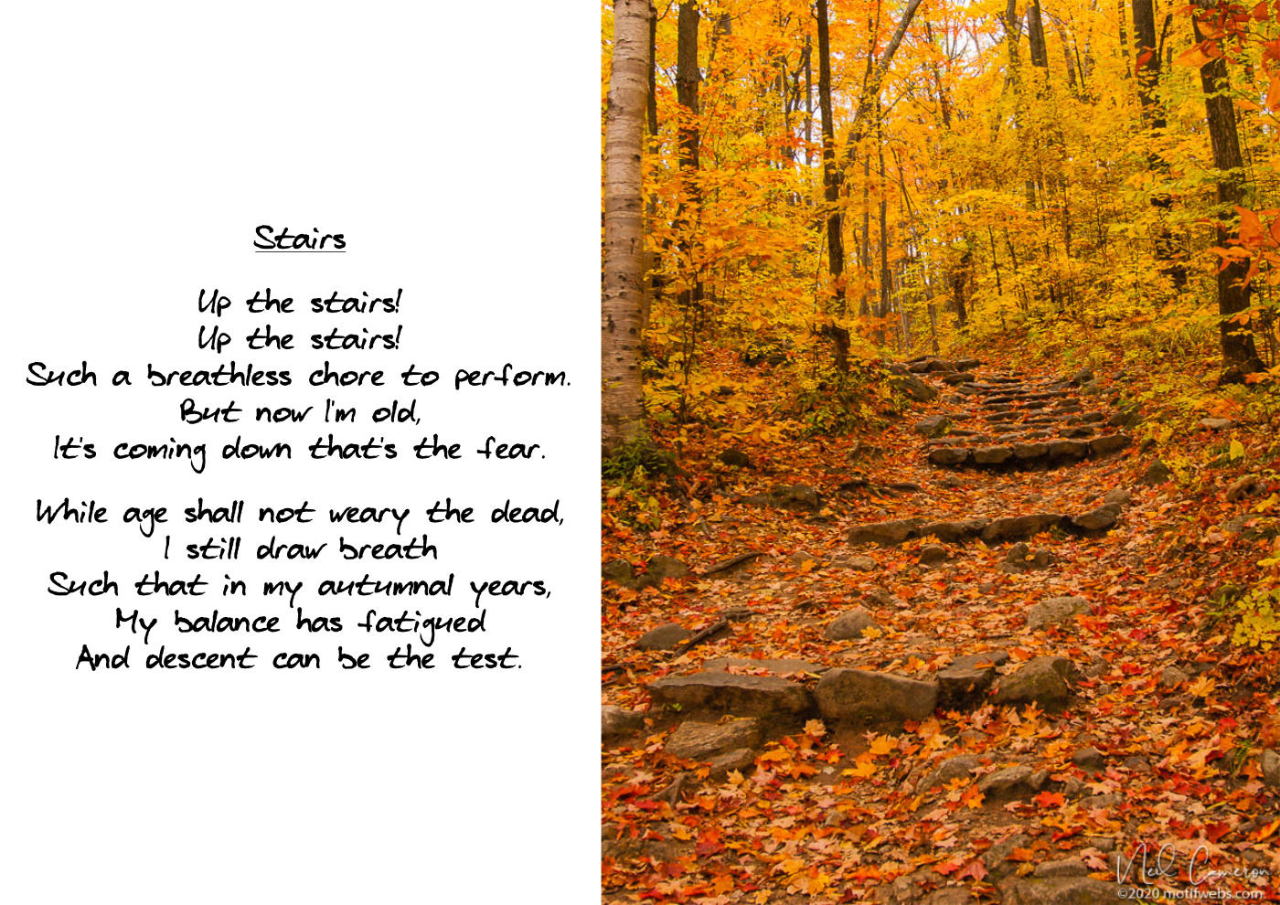 Poem titled 'Stairs'
