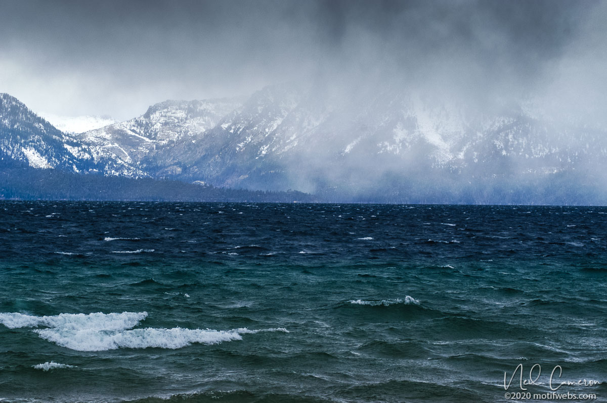 Snowstorm, Lake Tahoe, California