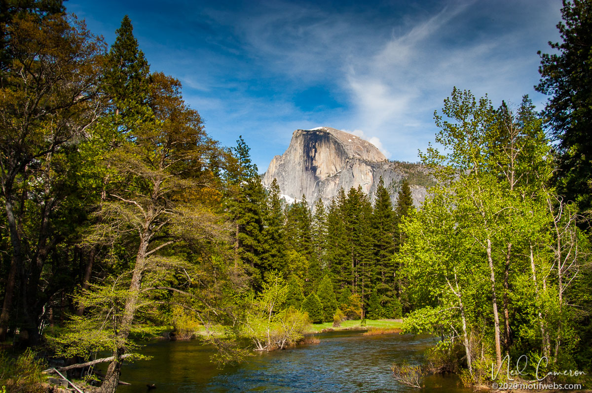 Half Dome and the Merced River, Yosemite National Park, California, USA