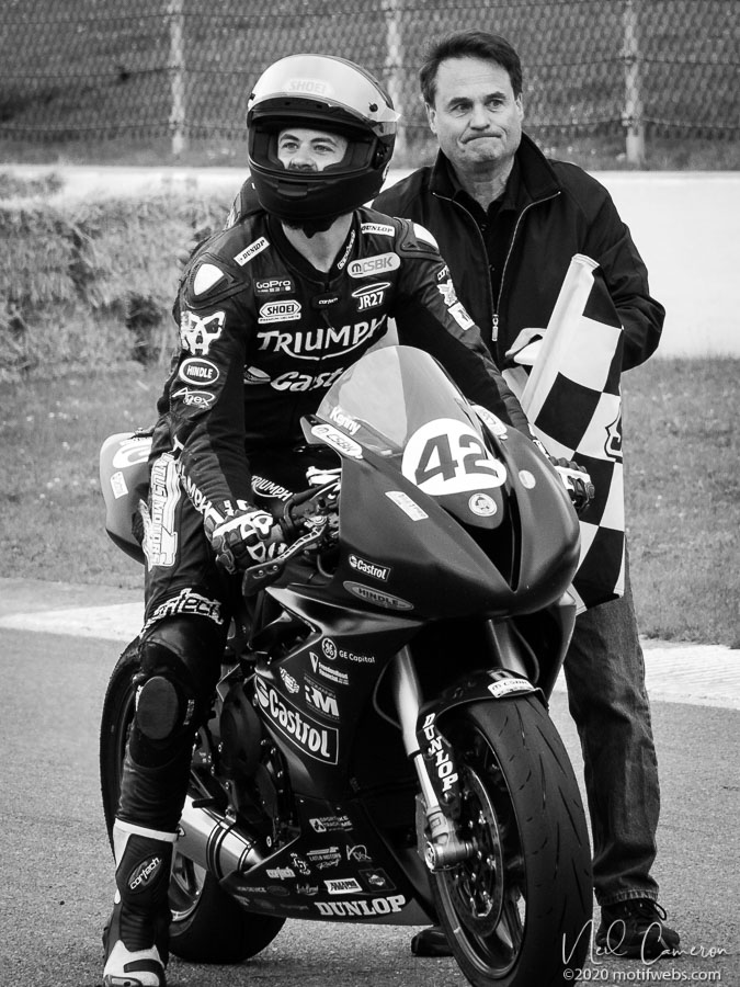 A proud dad with Kenny Riedmann, Canadian Motorsports Park, Bowmanville, Ontario